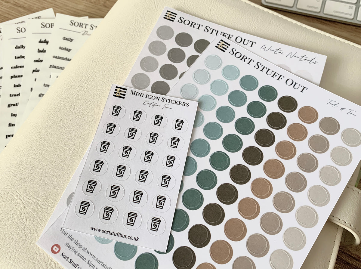 Budget & Finance Sticker Sheet Bullet Journal Stickers, Planner