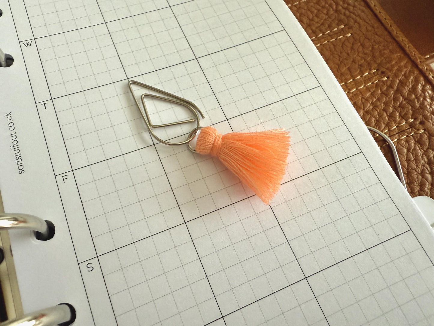 Bright Colour Tassel Clips Choose Your Colour - Functional and Decorative - Use with any Planner, Notebook or Book - Planner Accessories