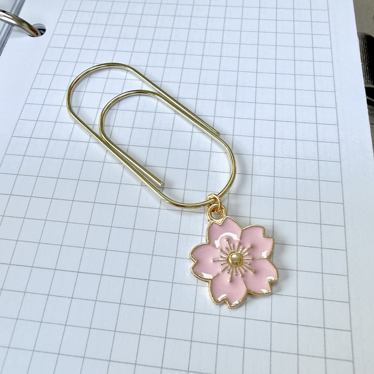 Large Blossom Page Marker Clip
