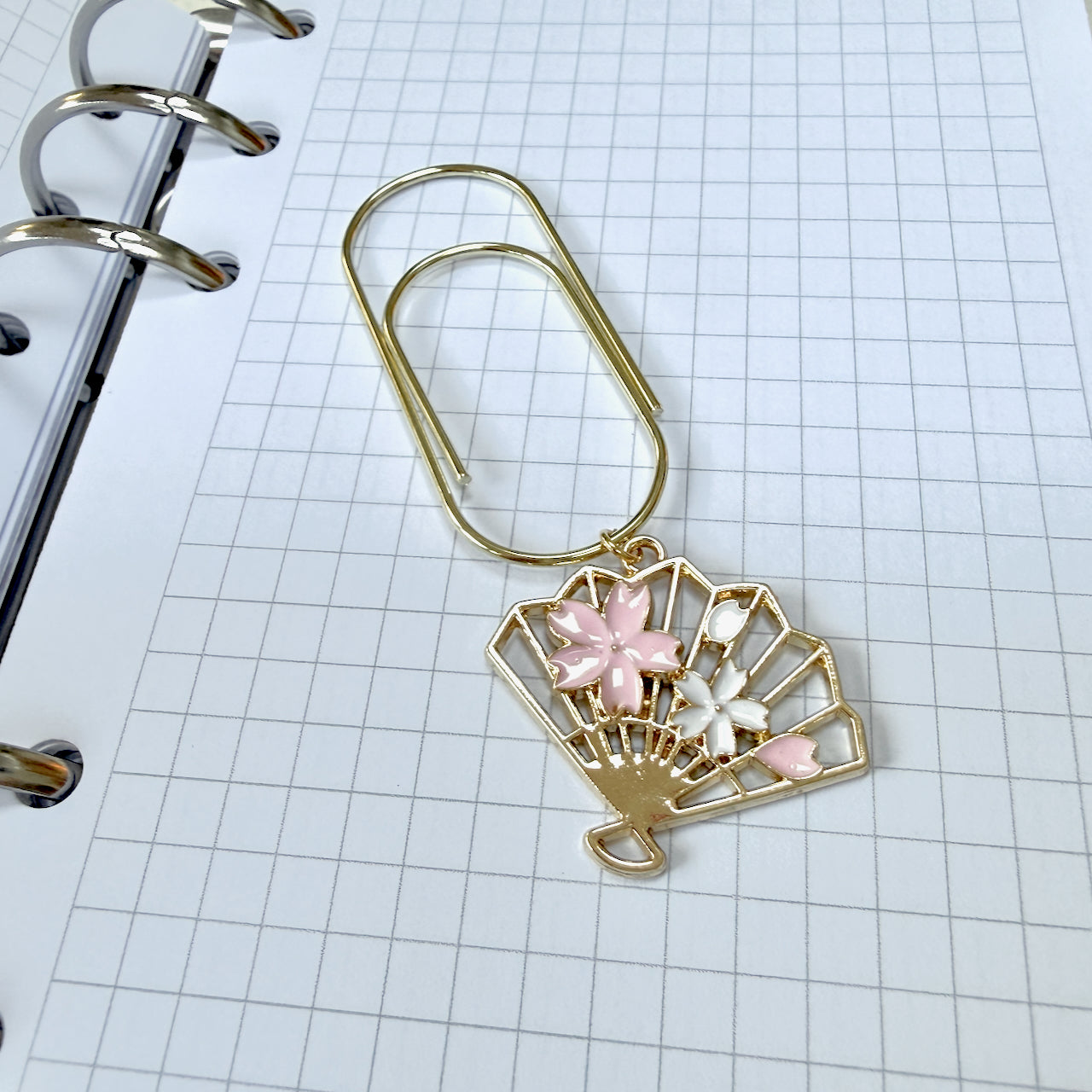 Blossom Fan Accessories - Page marker or Clip