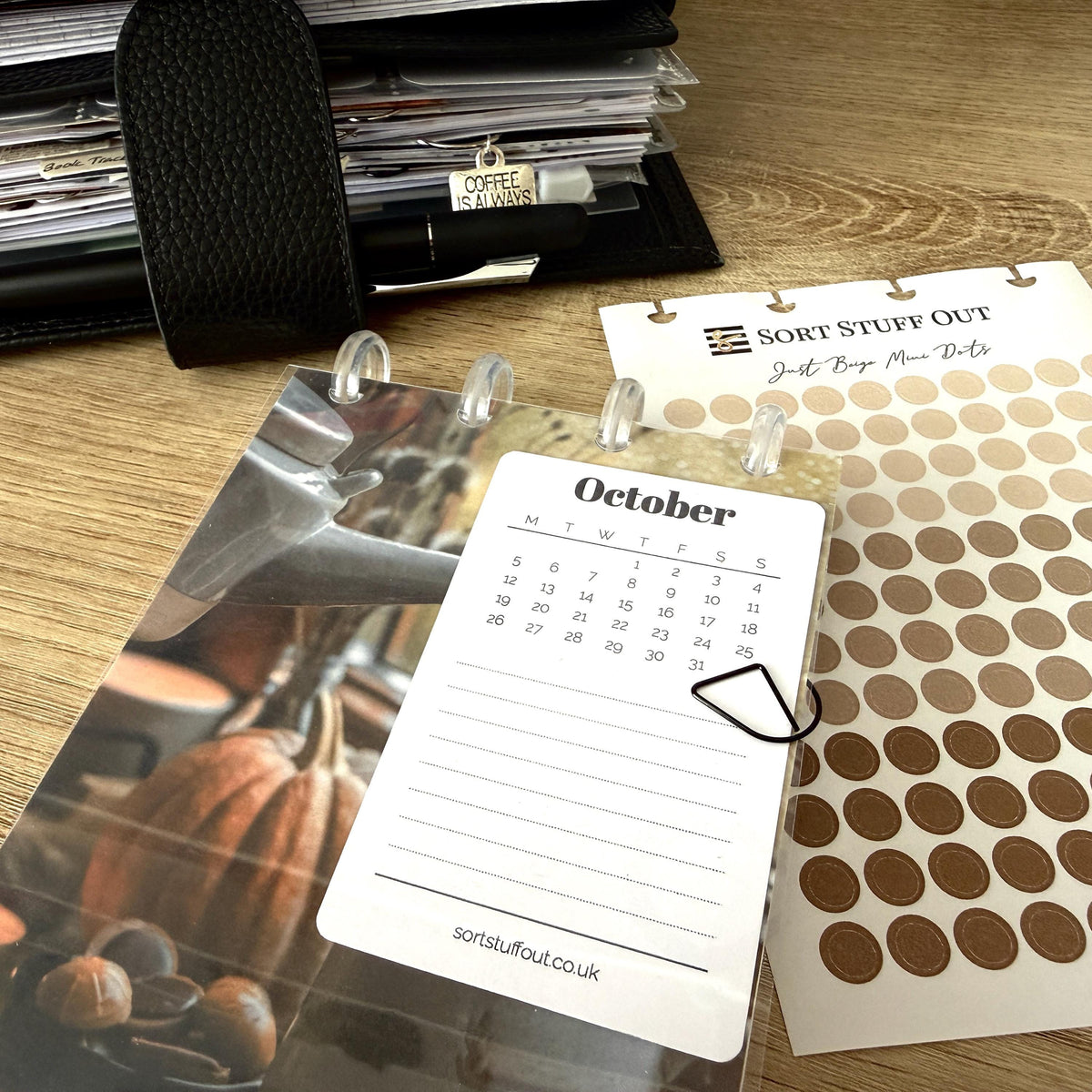 Autumn Tea Book Front & Back Covers - With or Without Discs and Protective Clear Covers - Create Your Sticker System