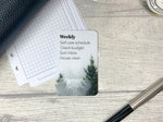 Load image into Gallery viewer, Custom Task Card - Pine Trees and Fog
