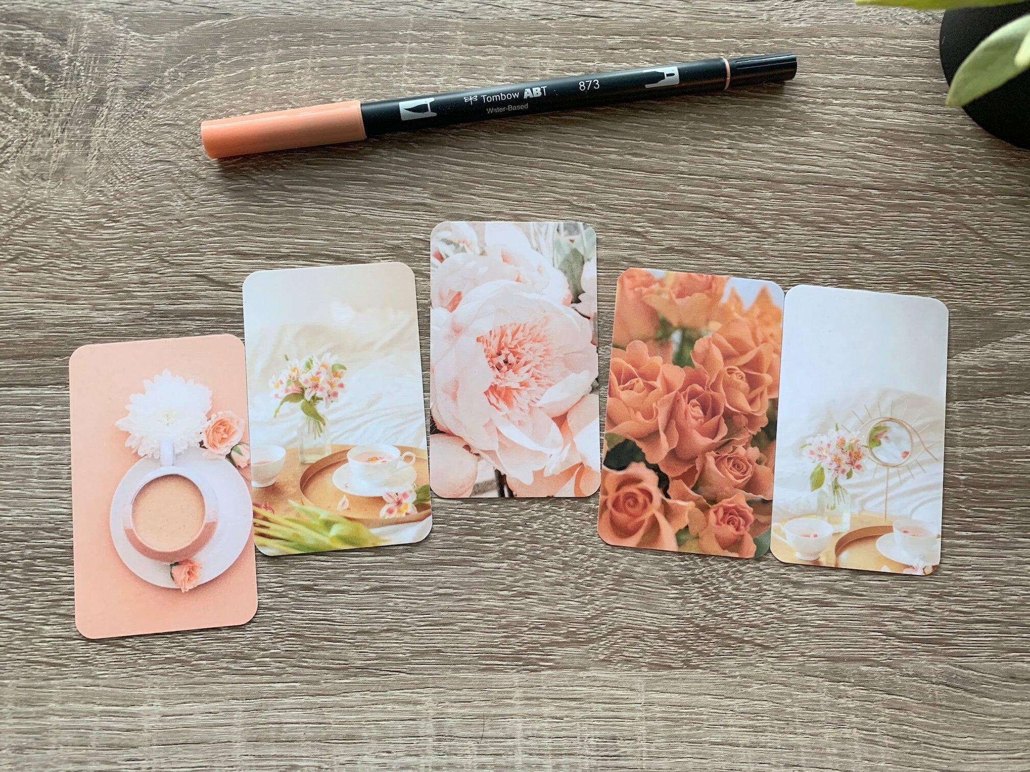 Journal Cards - Peach Set
