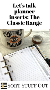 Let's Talk Planner Inserts: The Classic Range