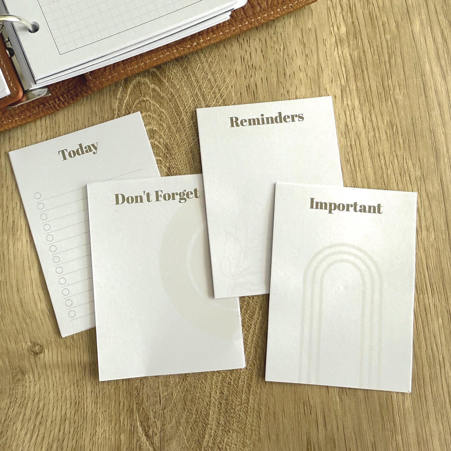 Abstract Pocket Sheets - To Do, Today, Reminders, Important - Ring Planner Accessories & Deco - Filofax, Kikki K