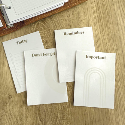 Abstract Pocket Sheets - To Do, Today, Reminders, Important - Ring Planner Accessories & Deco - Filofax, Kikki K