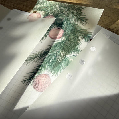 Pink Christmas Vellum Dashboards - Set of 3 - Choose Your Size