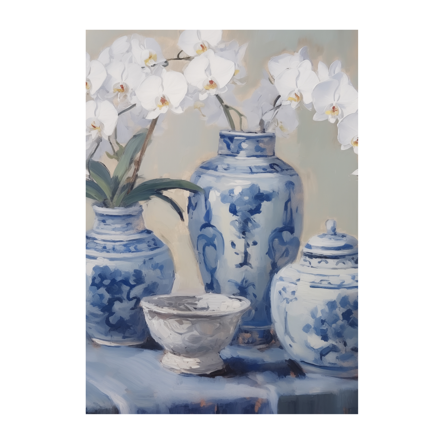 Blue Porcelain Printable Dashboard - Instant PDF Download - Disc, Rings or Hobonichi - All Planner Sizes