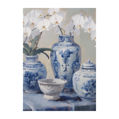 Blue Porcelain Printable Dashboard - Instant PDF Download - Disc, Rings or Hobonichi - All Planner Sizes