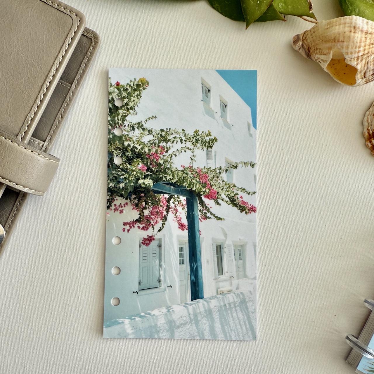 Floral Shade Summer Dashboard - Fits A5, B6, Personal Wide, Personal, A6, Pocket, Mini Ring Planners. Protective Cover.