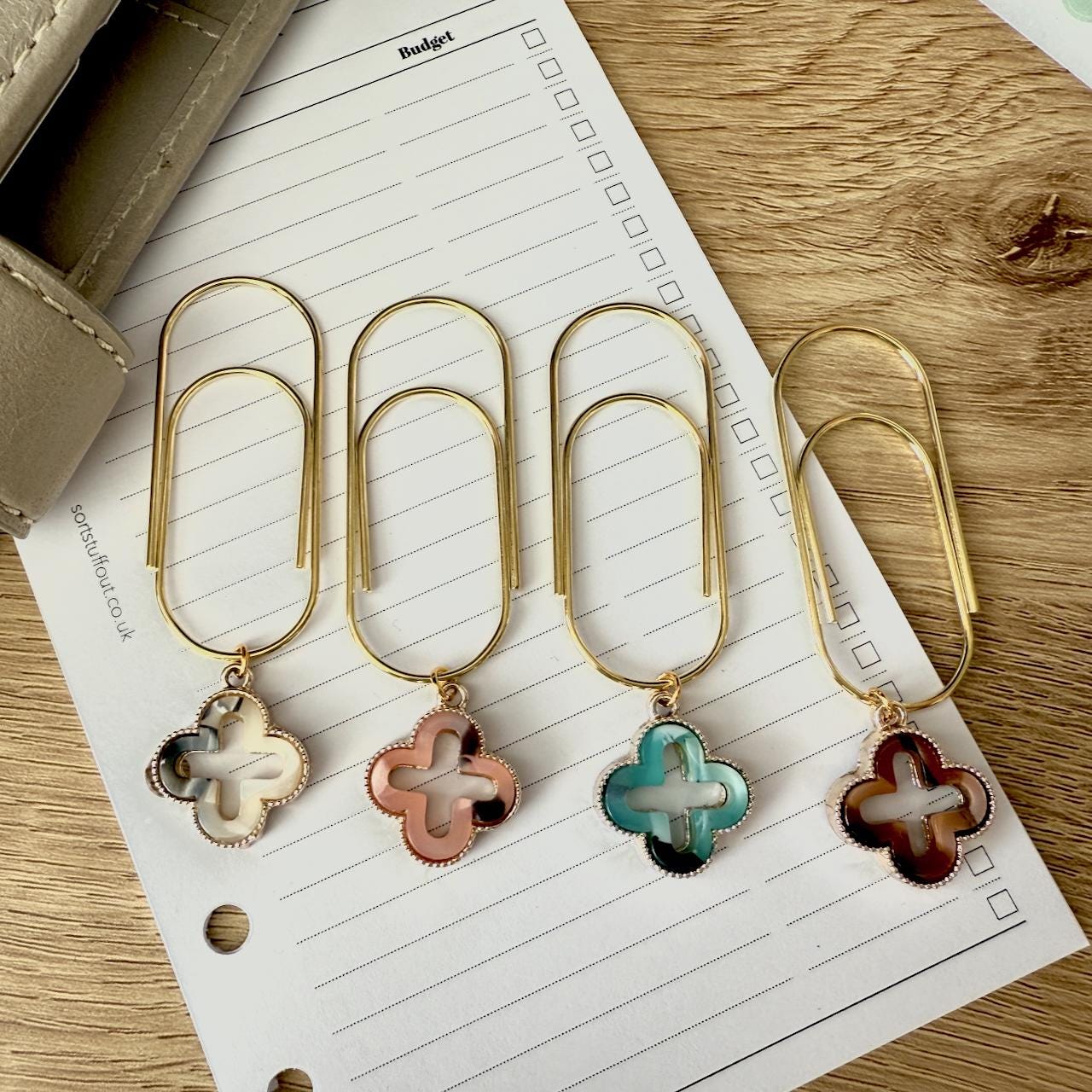 Tortoiseshell Cutout Page Marker Clip - Choose Your Colour - Luxe Planner Charm - Ring Planner Accessories & Deco - Filofax, Kikki K