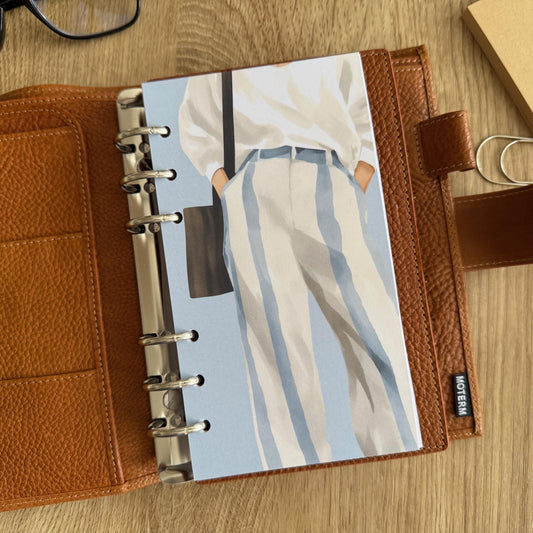 Classic & Elegant Dashboard - A5, B6, Personal Wide, Personal, A6, Pocket, Pocket Plus, Mini Ring Planners. Protective Cover.