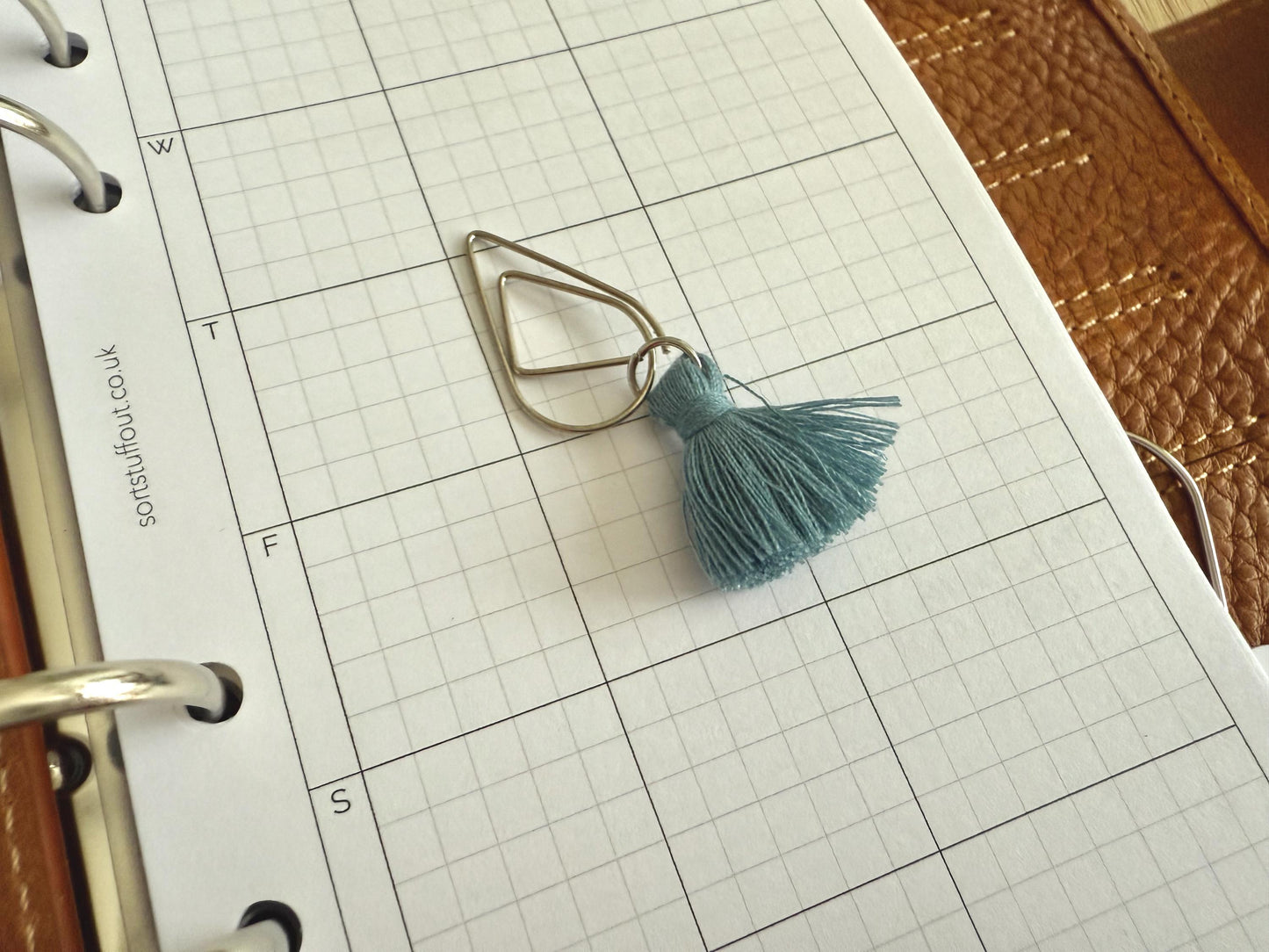 Bright Colour Tassel Clips Choose Your Colour - Functional and Decorative - Use with any Planner, Notebook or Book - Planner Accessories