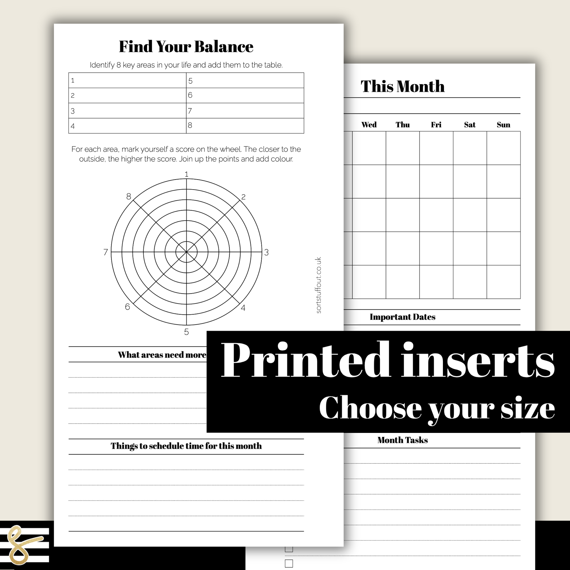a printable worksheet with the text, find your balance, and a