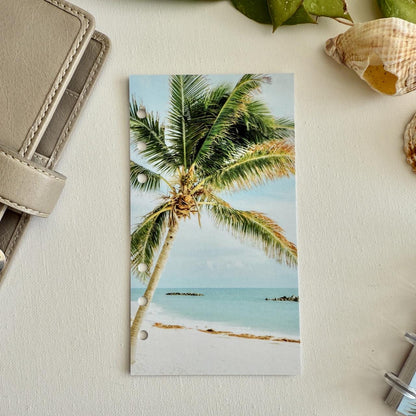 White Sands Summer Dashboard - Fits A5, B6, Personal Wide, Personal, A6, Pocket, Mini Ring Planners. Protective Cover.