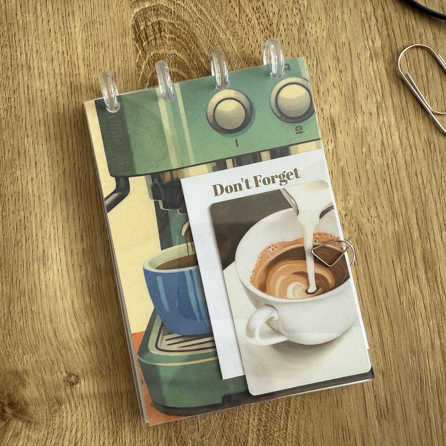 Journal Cards - Coffee Lover - 5 Pack for Planner Deco - Use as Bookmarks, Decoration - Clip and Card Holder Options
