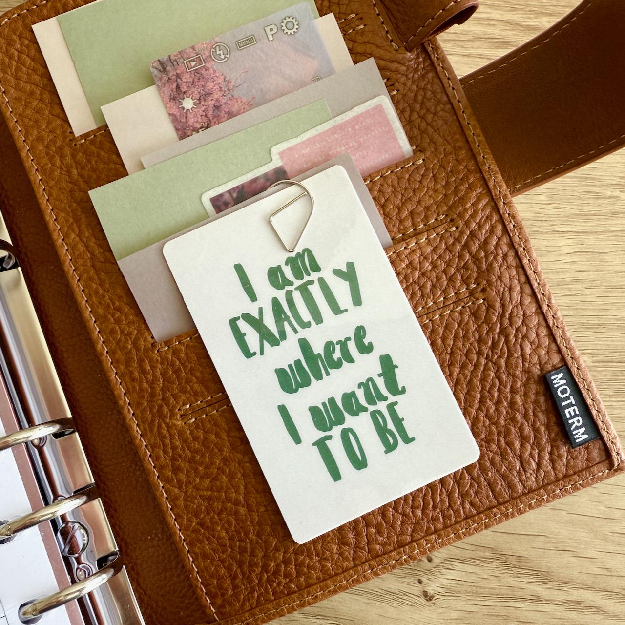 Journal Cards - Coffee Lover - 5 Pack for Planner Deco - Use as Bookmarks, Decoration - Clip and Card Holder Options