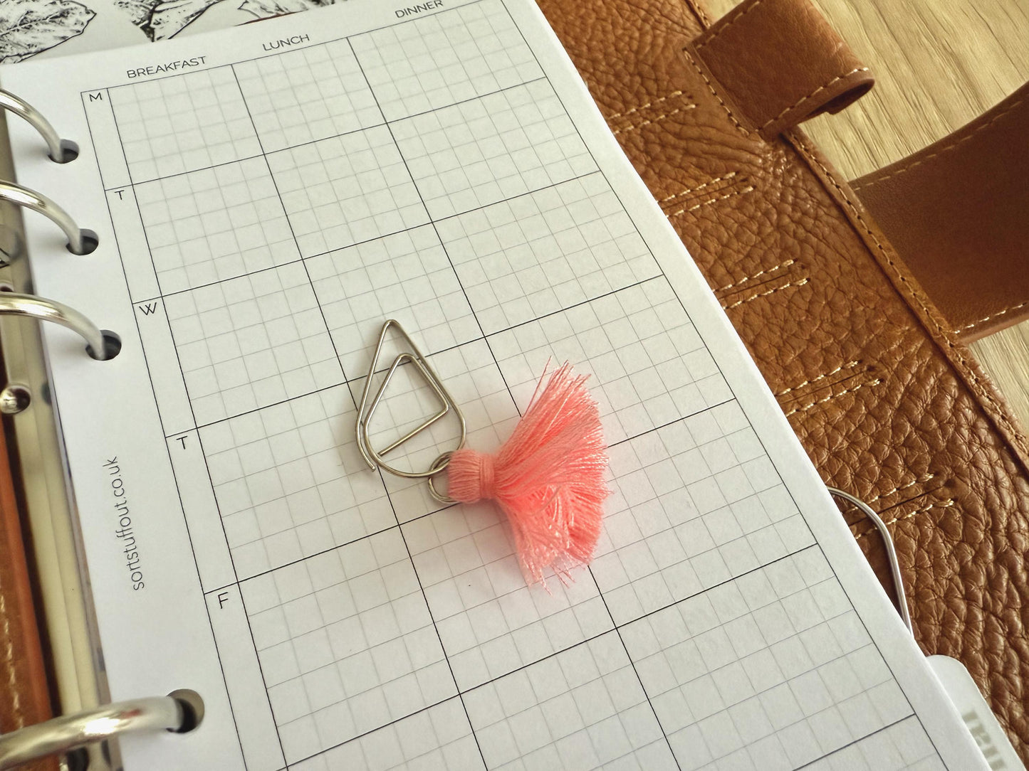 Bright Colour Tassel Clips Choose Your Colour - Functional and Decorative - Use with any Planner, Notebook or Book - Planner Accessories