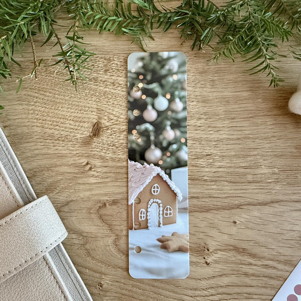 Photo Page Marker - Pink Christmas Tree - Planner Bookmark