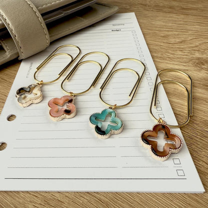 Tortoiseshell Cutout Page Marker Clip - Choose Your Colour - Luxe Planner Charm - Ring Planner Accessories & Deco - Filofax, Kikki K