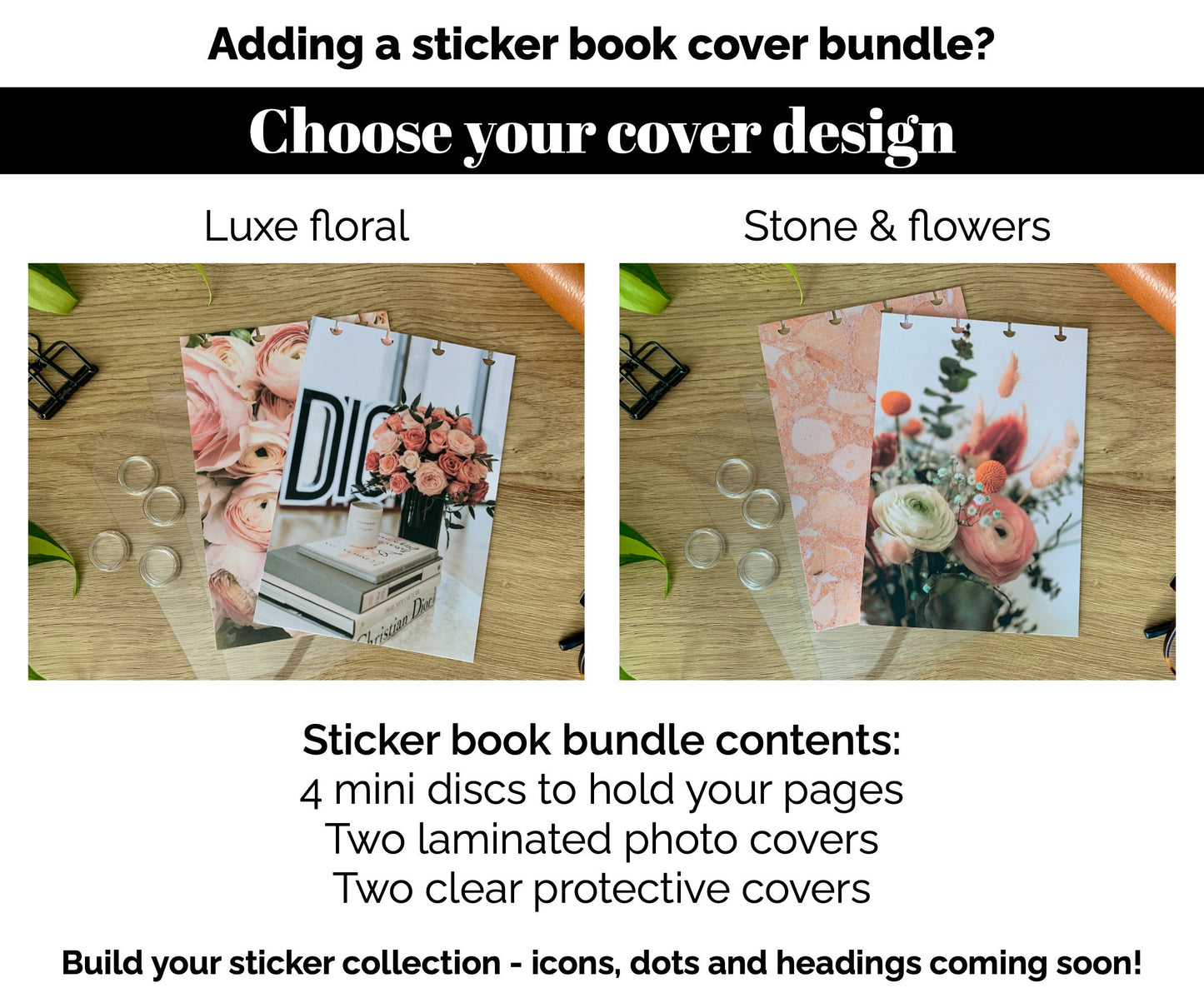 NEW Just Green Mini Flag Stickers - Option to Include Sticker Book Extras - Functional Planner Stickers