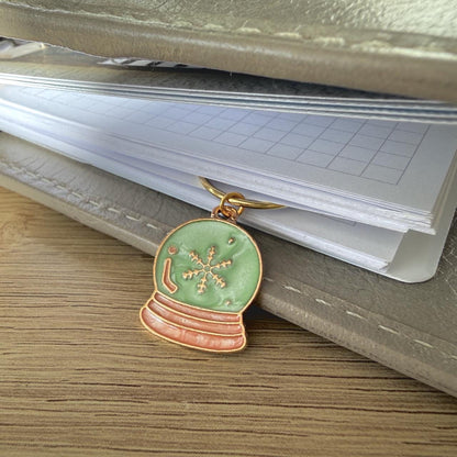 Gold Snow Globe Accessories - Page marker or clip - Ring Planner Accessories & Deco