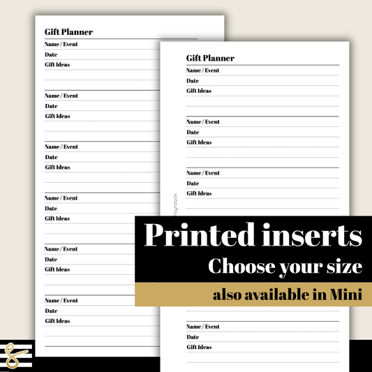 a set of three printable inserts to choose from