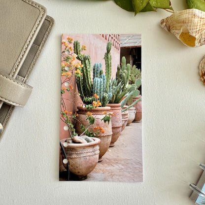 Summer Cactus Pots Dashboard - Fits A5, B6, Personal Wide, Personal, A6, Pocket, Mini Ring Planners. Protective Cover.