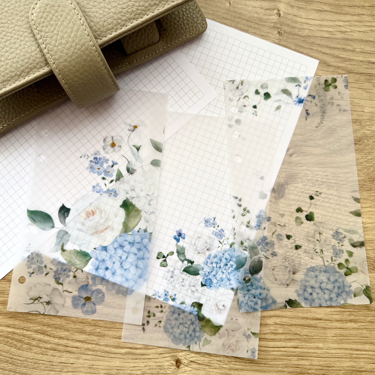 Blue Floral Spring Bundle - Saving 25% - Choose Your Size - Disc or Ring Planners