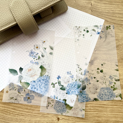 Blue Floral Spring Bundle - Saving 25% - Choose Your Size - Disc or Ring Planners