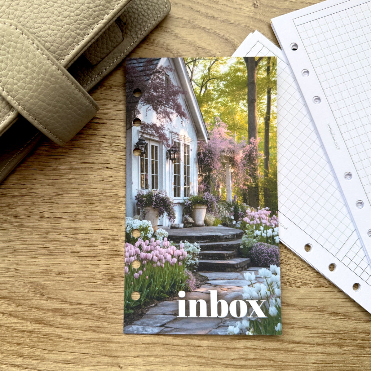 Spring Flower Garden Inbox Dashboard - Choose Your Size - Ring or Disc Planners
