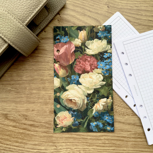 Painted Flowers Dashboard - Choose Your Size - Ring or Disc Planners