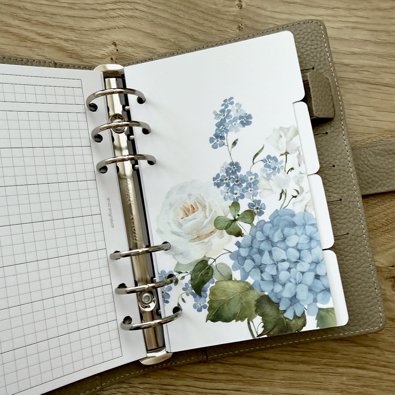 Blue Floral Spring Bundle - Saving 25% - Choose Your Size - Disc or Ring Planners