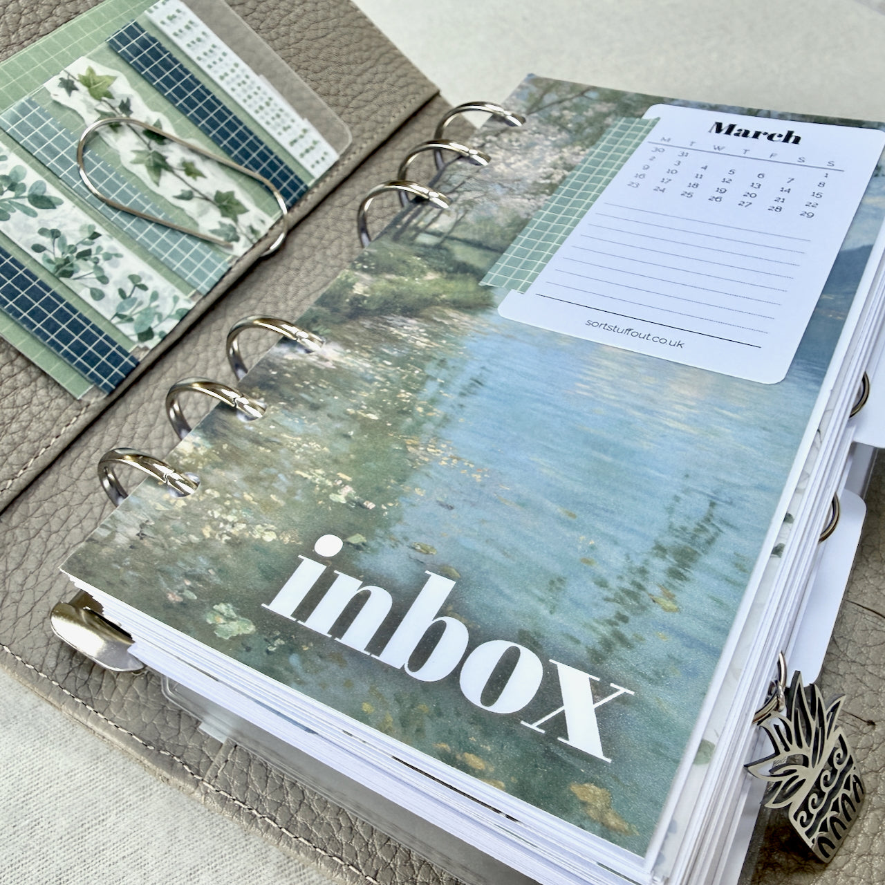 Painted Lake Inbox Dashboard - Choose Your Size - Ring or Disc Planners