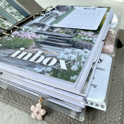 Spring Flower Garden Inbox Dashboard - Choose Your Size - Ring or Disc Planners