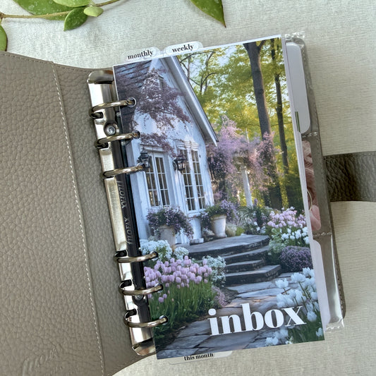 Spring Flower Garden Inbox Dashboard - Choose Your Size - Ring or Disc Planners