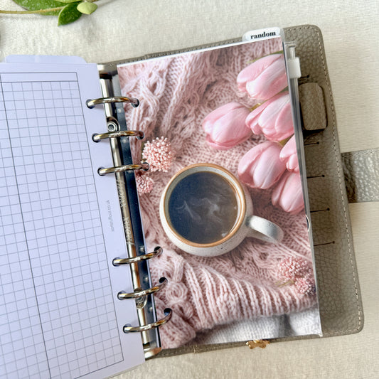 Coffee & Tulips Dashboard - Choose Your Size - Ring or Disc Planners