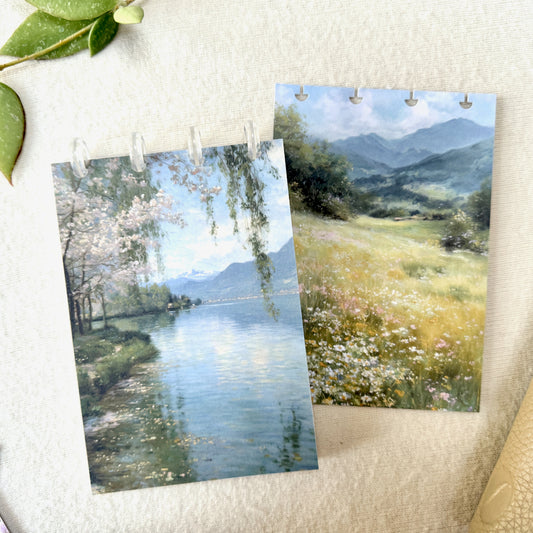 Painted Lake Sticker Book Front & Back Covers - With or Without Discs and Protective Clear Covers - Create Your Sticker System