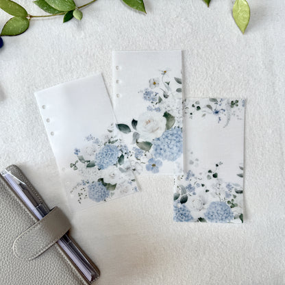 Blue Floral Spring Bundle - Saving 25% - Choose Your Size - Disc or Ring Planners