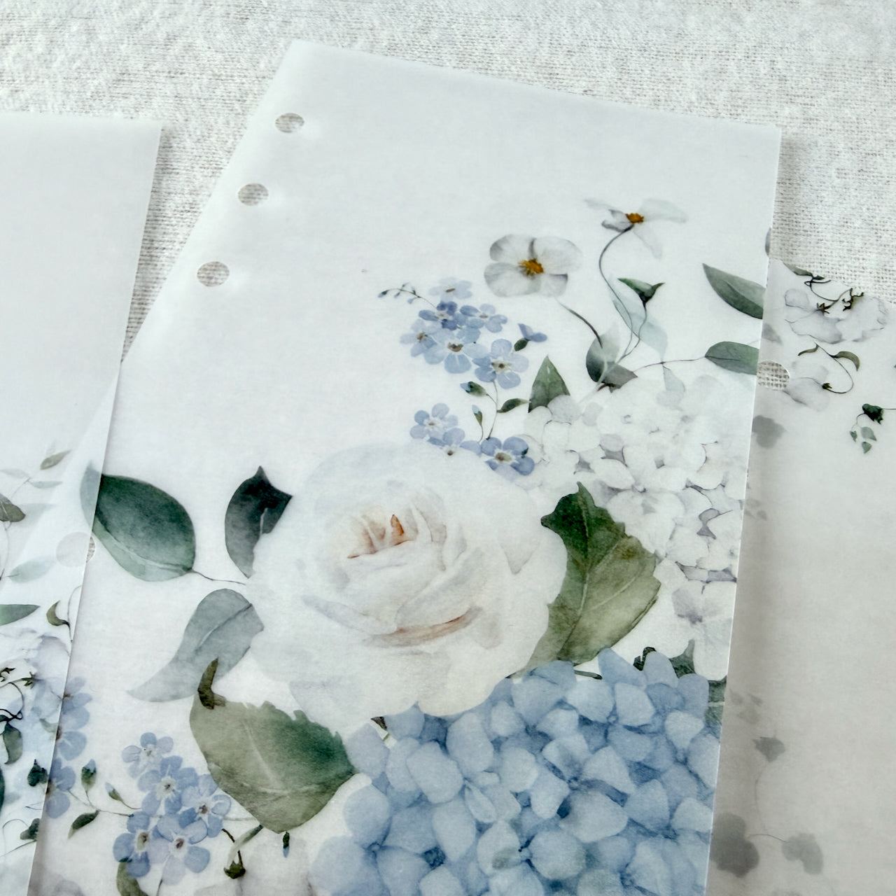 Blue Floral Spring Bundle - Saving 25% - Choose Your Size - Disc or Ring Planners