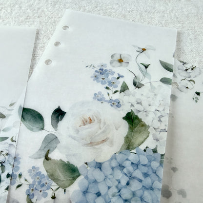 Blue Floral Spring Bundle - Saving 25% - Choose Your Size - Disc or Ring Planners