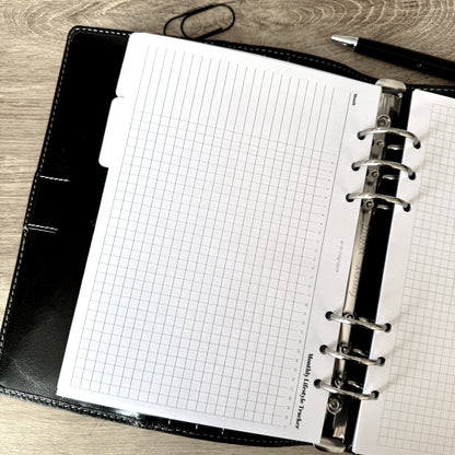 Monthly Foldout - Printed Planner Inserts - Choose Your Size