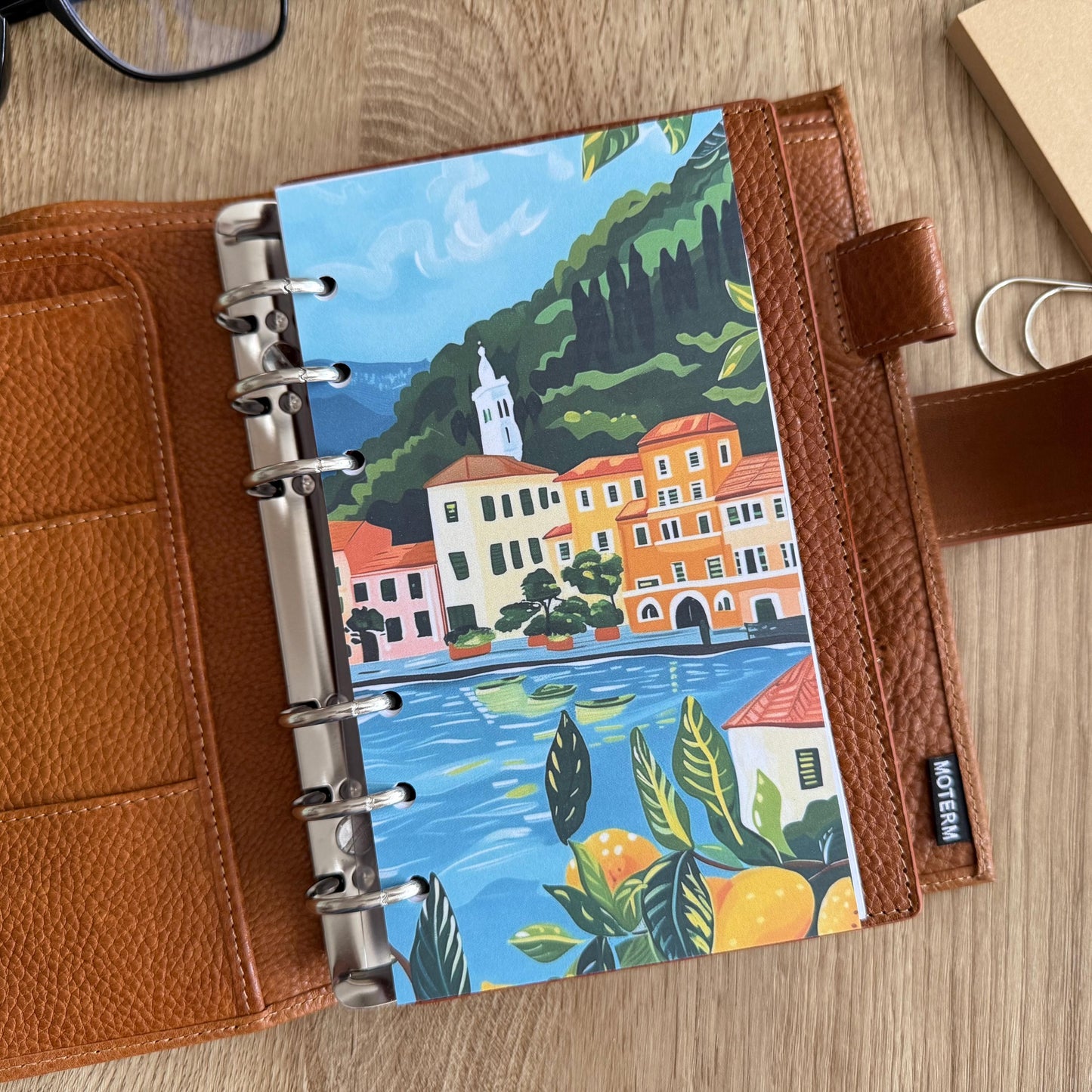 Portofino Dashboard - A5, B6, Personal Wide, Personal, A6, Pocket, Pocket Plus, Mini Ring Planners. Protective Cover.