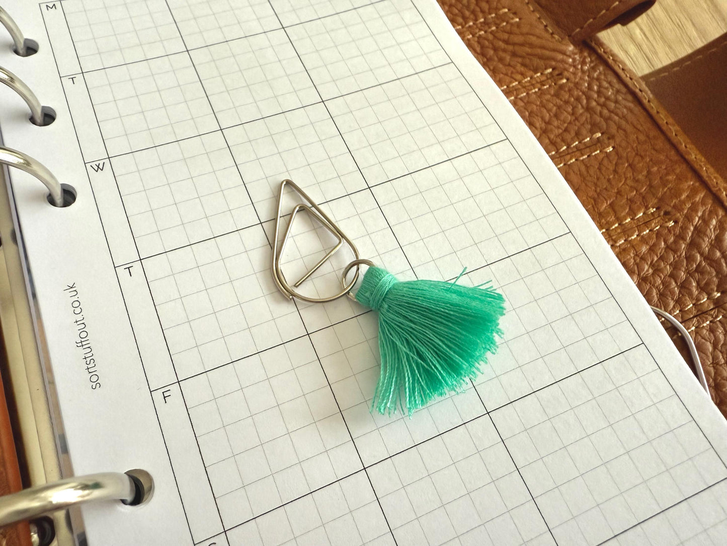 Bright Colour Tassel Clips Choose Your Colour - Functional and Decorative - Use with any Planner, Notebook or Book - Planner Accessories