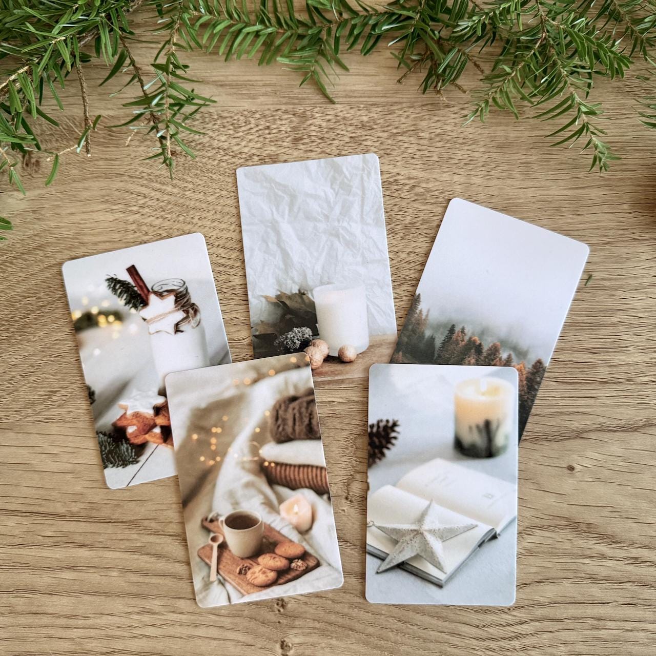 Journal Cards - Winter Neutral - Use as Bookmarks or Planner Decorations