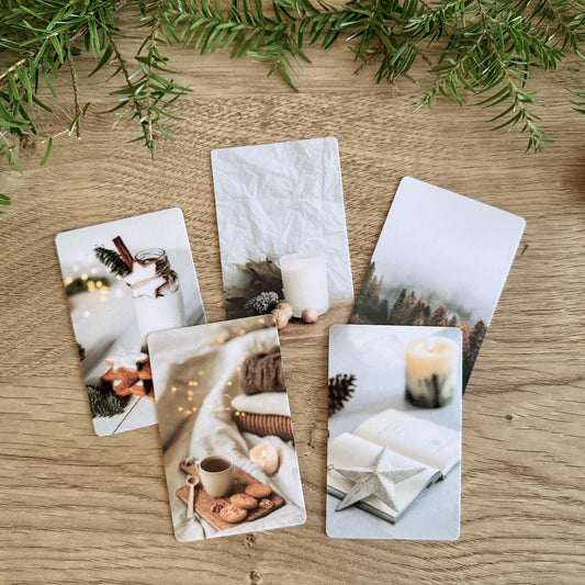 Journal Cards - Winter Neutral - Use as Bookmarks or Planner Decorations