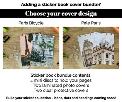 NEW Just Green Mini Flag Stickers - Option to Include Sticker Book Extras - Functional Planner Stickers