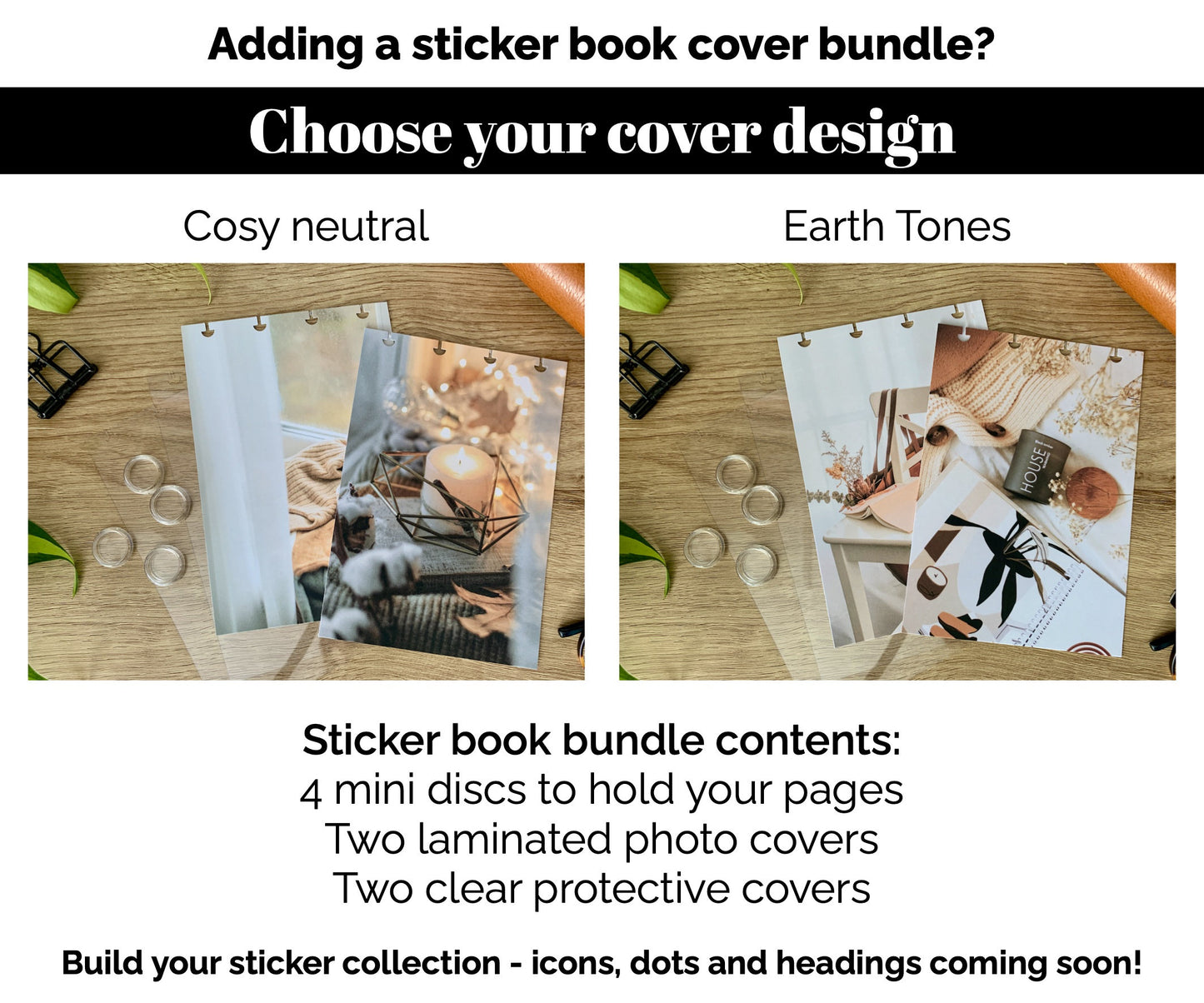 NEW Just Green Mini Flag Stickers - Option to Include Sticker Book Extras - Functional Planner Stickers