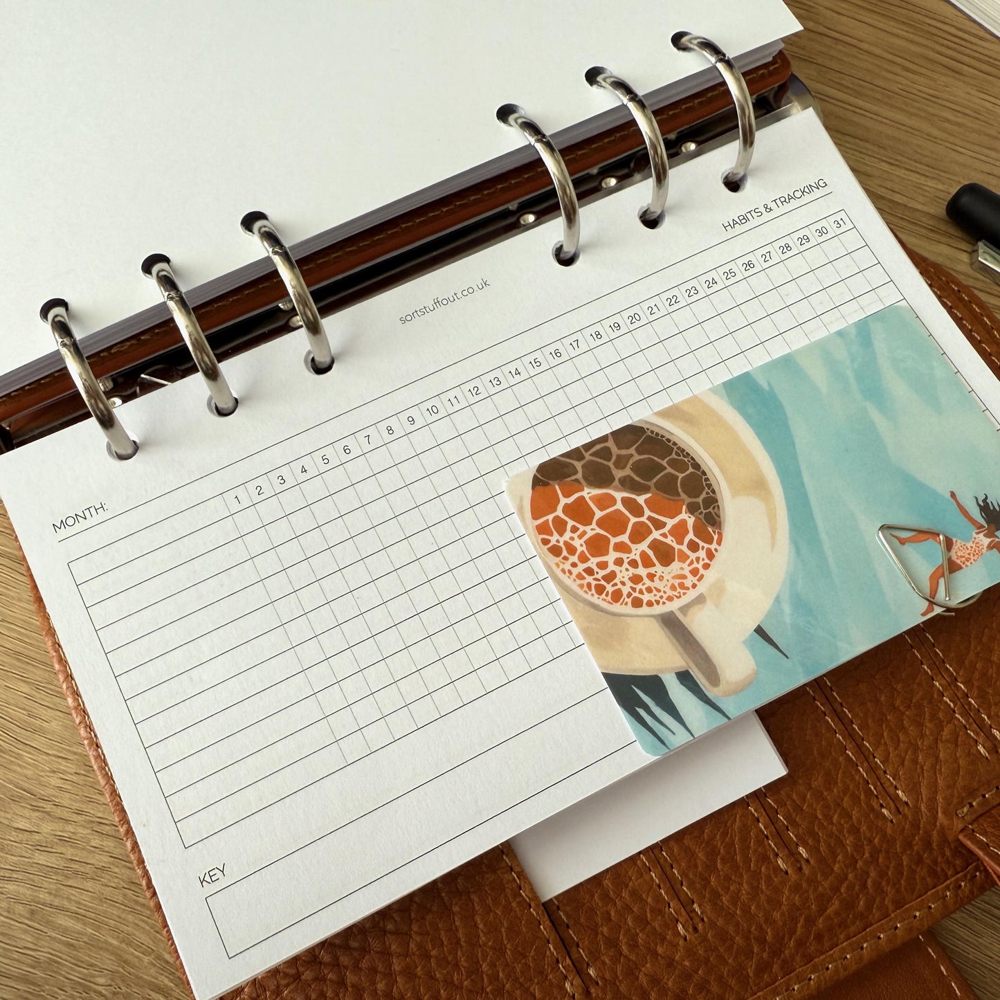 Journal Cards - Coffee Lover - 5 Pack for Planner Deco - Use as Bookmarks, Decoration - Clip and Card Holder Options