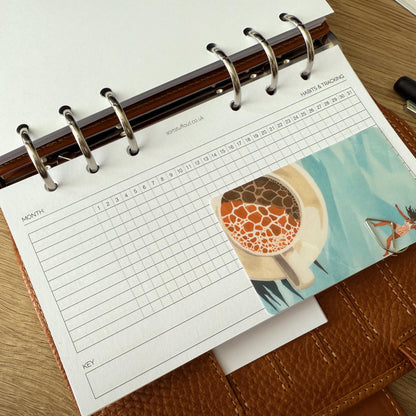 Journal Cards - Coffee Lover - 5 Pack for Planner Deco - Use as Bookmarks, Decoration - Clip and Card Holder Options